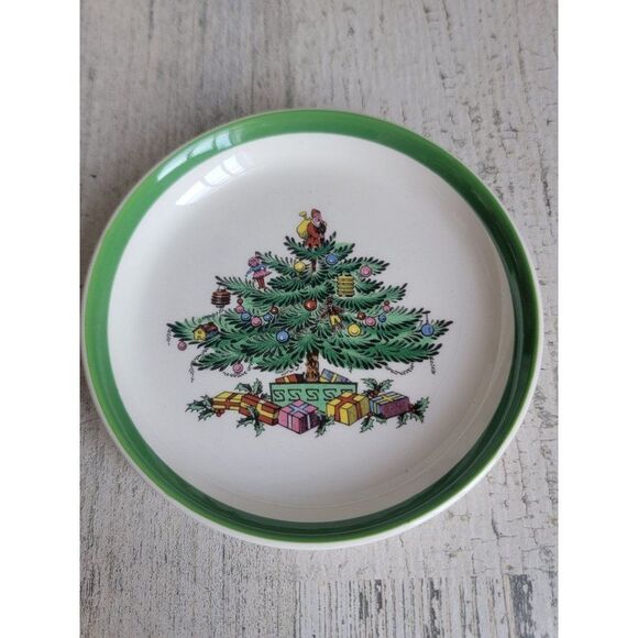 Spode 4" Christmas tree plate ceramic xmas - Picture 2 of 5